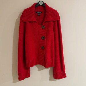 [INC] Red Cardigan with 3 Buttons Size L